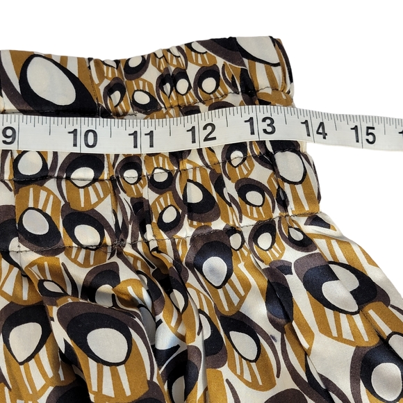 Anthropology Parameter Modern Graphic A Line Mid Length Skirt Snap Pockets NWT - Picture 12 of 14